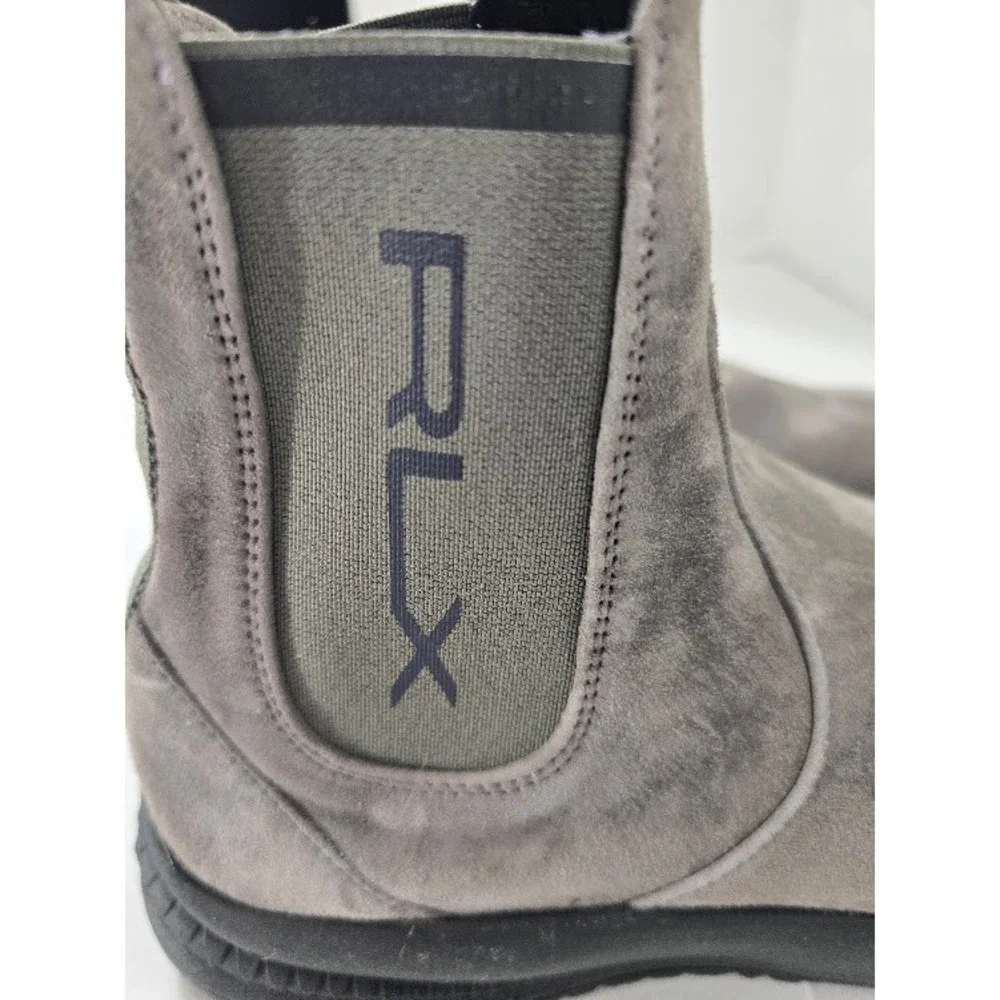 RLX Ralph Lauren Boots Grey Excellent Suede Vibram Sole